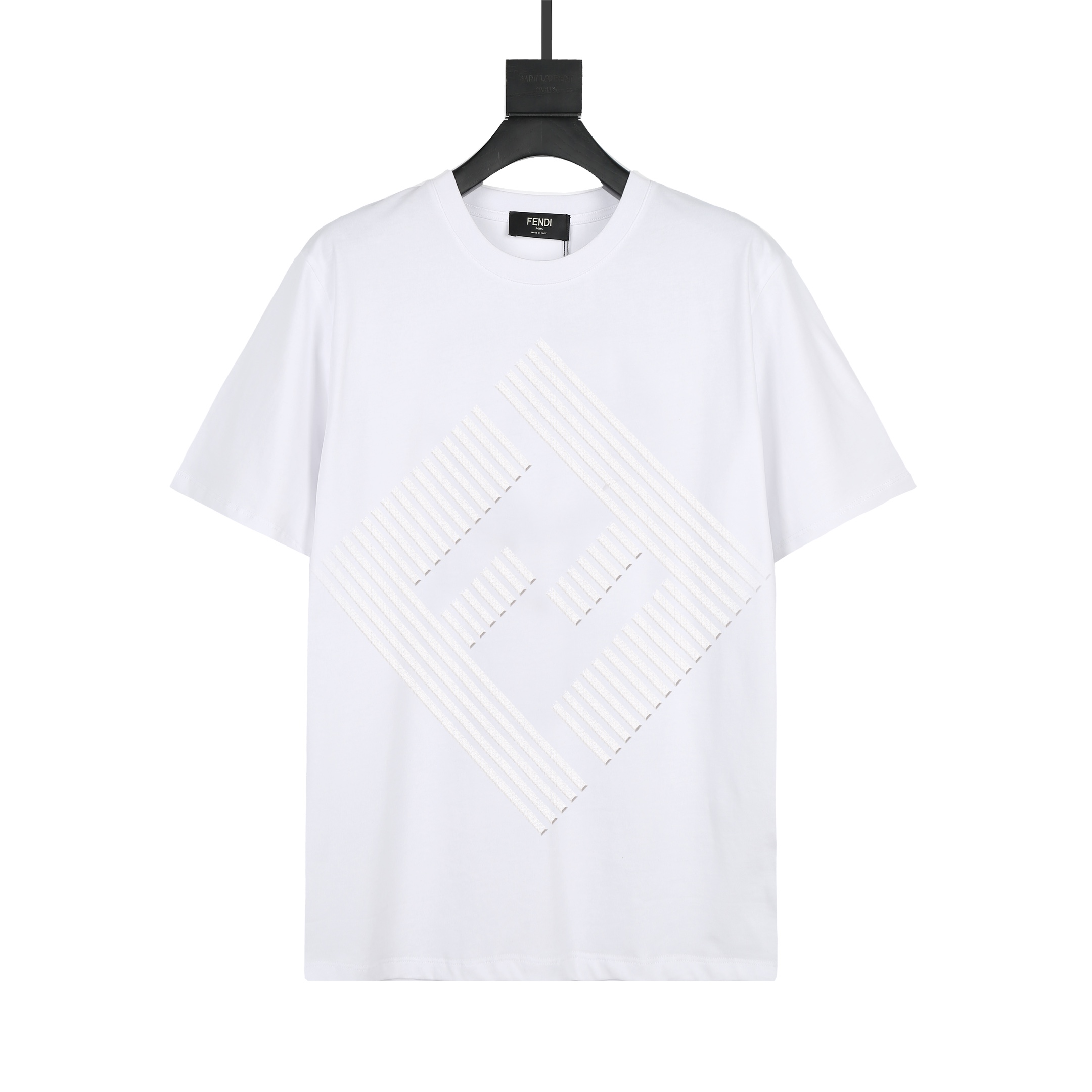 Fendi custom 32-count yarn 250g pure cotton fabric, custom leather patch on back, same as official, unisex, s…