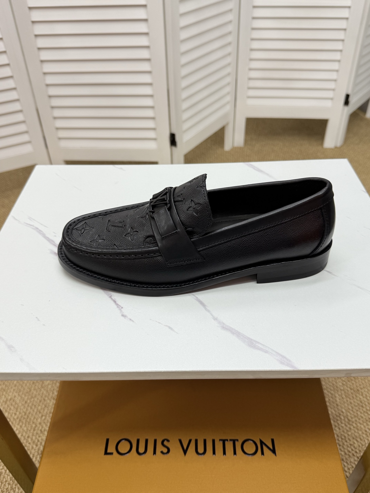 Louis Vuitton Leather Loafers - Black, Imported Material, Comfortable 4 i1745350330045 1794 0 3