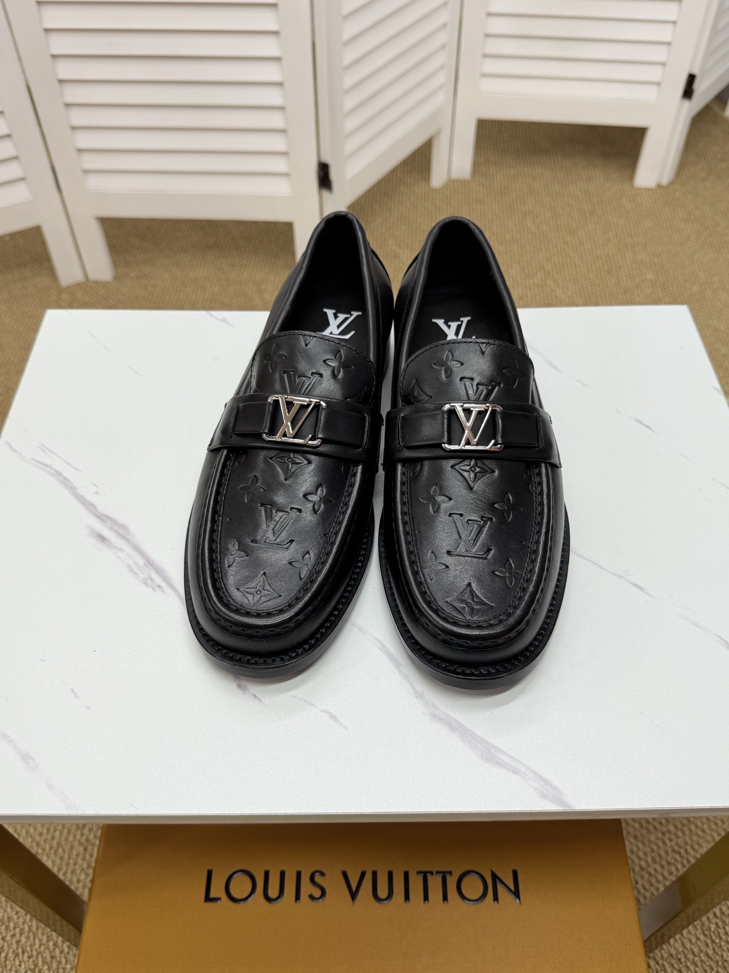 Louis Vuitton Black Leather Loafers for Men, Elegant & Comfortable 3 i1745350346390 736 0 1