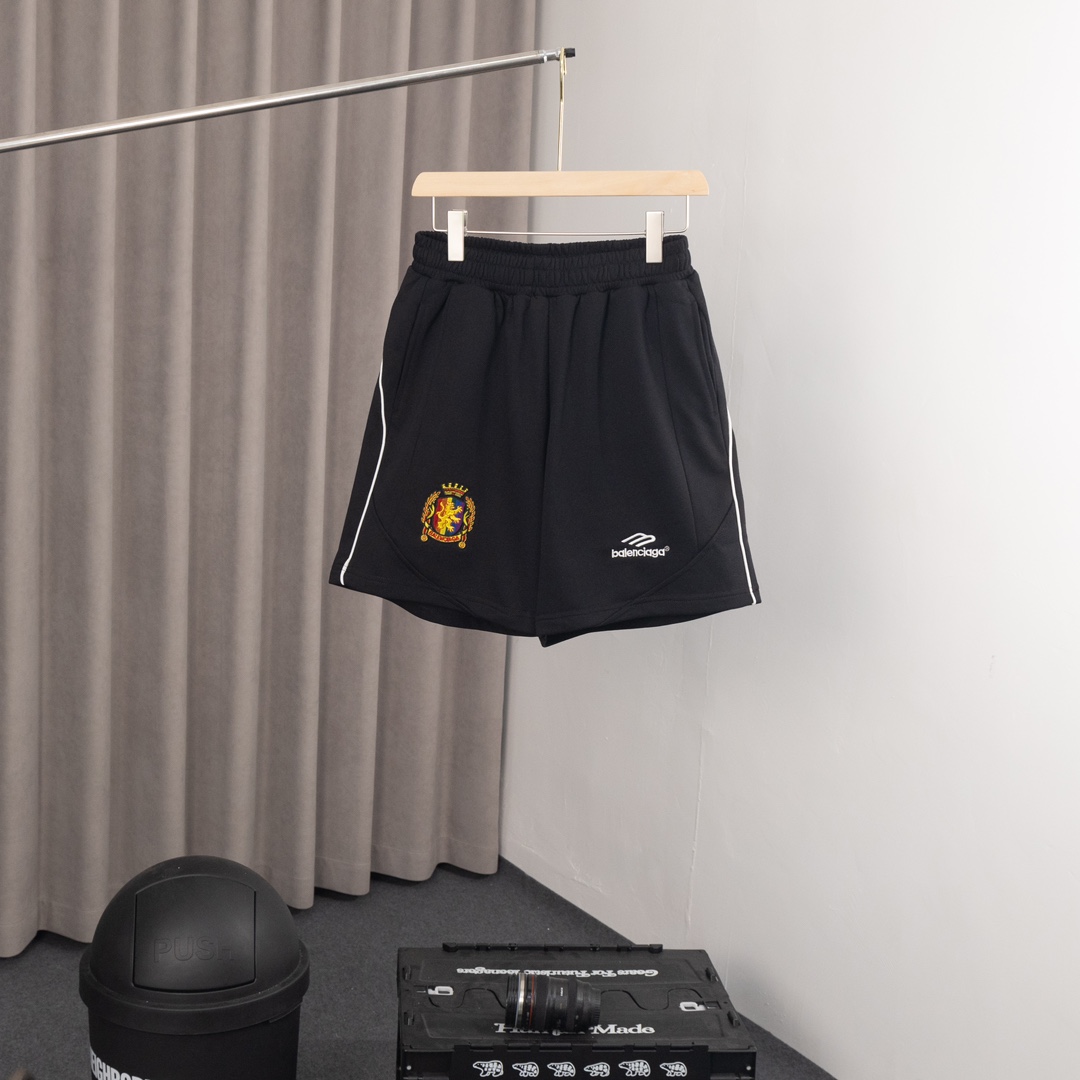 Balenciaga Paris Family Leisure Shorts: High-Quality, Customized, Imported Fabric, XS-L Sizes - 图片 1