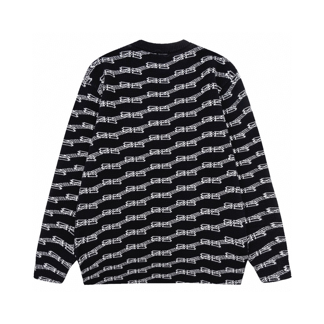 Balenciaga Sweaters: High-Tech Wool, Perfect Details, Black & White, S-XL Sizes - 图片 3