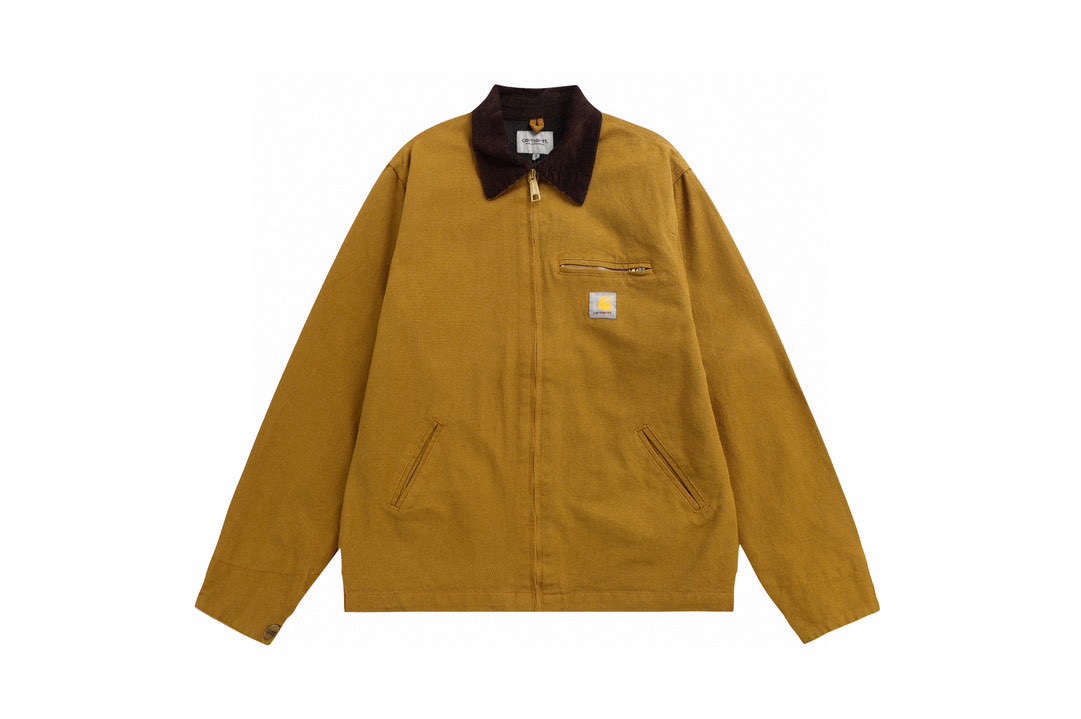 Carhartt Wipcahart Detroit Casual Coat: Classic Style, Premium Quality, Unisex, Black/Yellow, M-XL