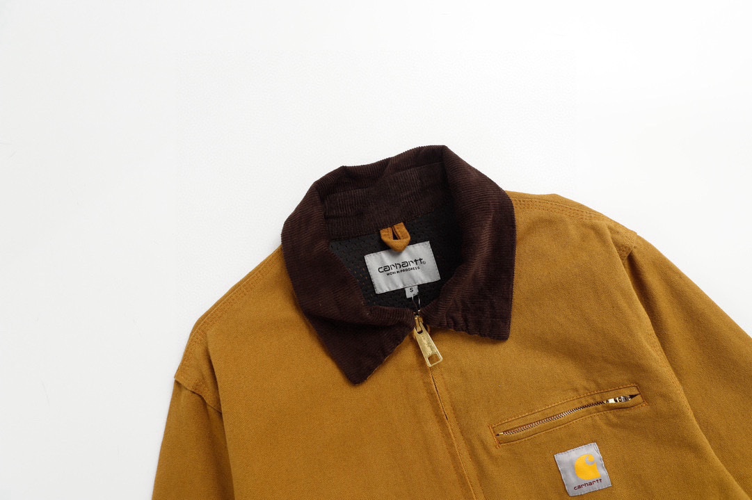 Carhartt Wipcahart Detroit Casual Coat: Classic Style, Premium Quality, Unisex, Black/Yellow, M-XL - 图片 4