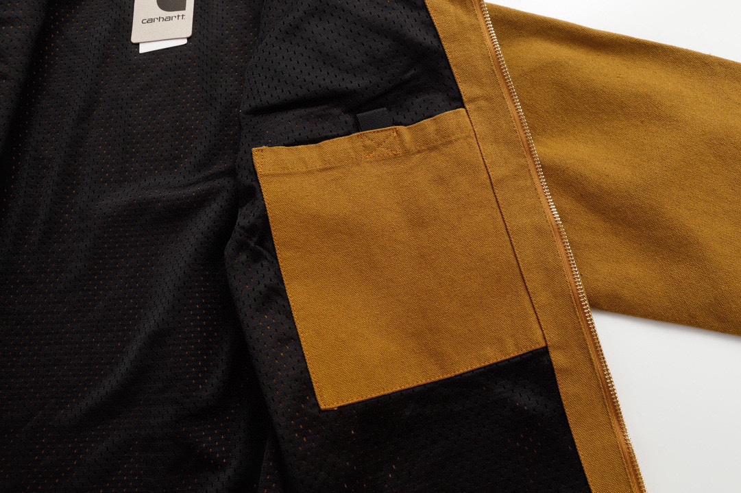 Carhartt Wipcahart Detroit Casual Coat: Classic Style, Premium Quality, Unisex, Black/Yellow, M-XL - 图片 5
