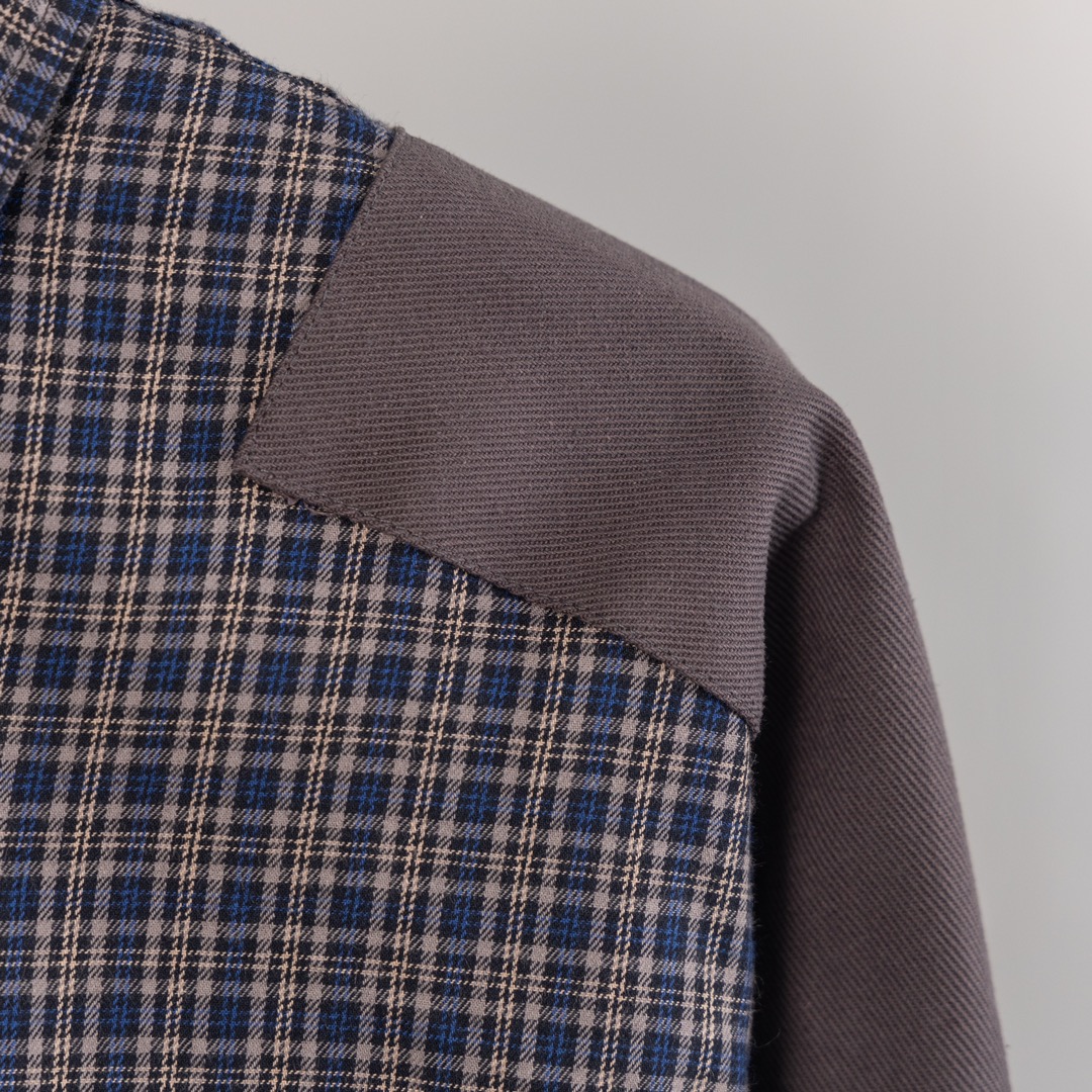 “Acne Studio’s Trendy Jigsaw Shirt: OS-Style Visual-Effect Design, Sizes 44-48” - 图片 8