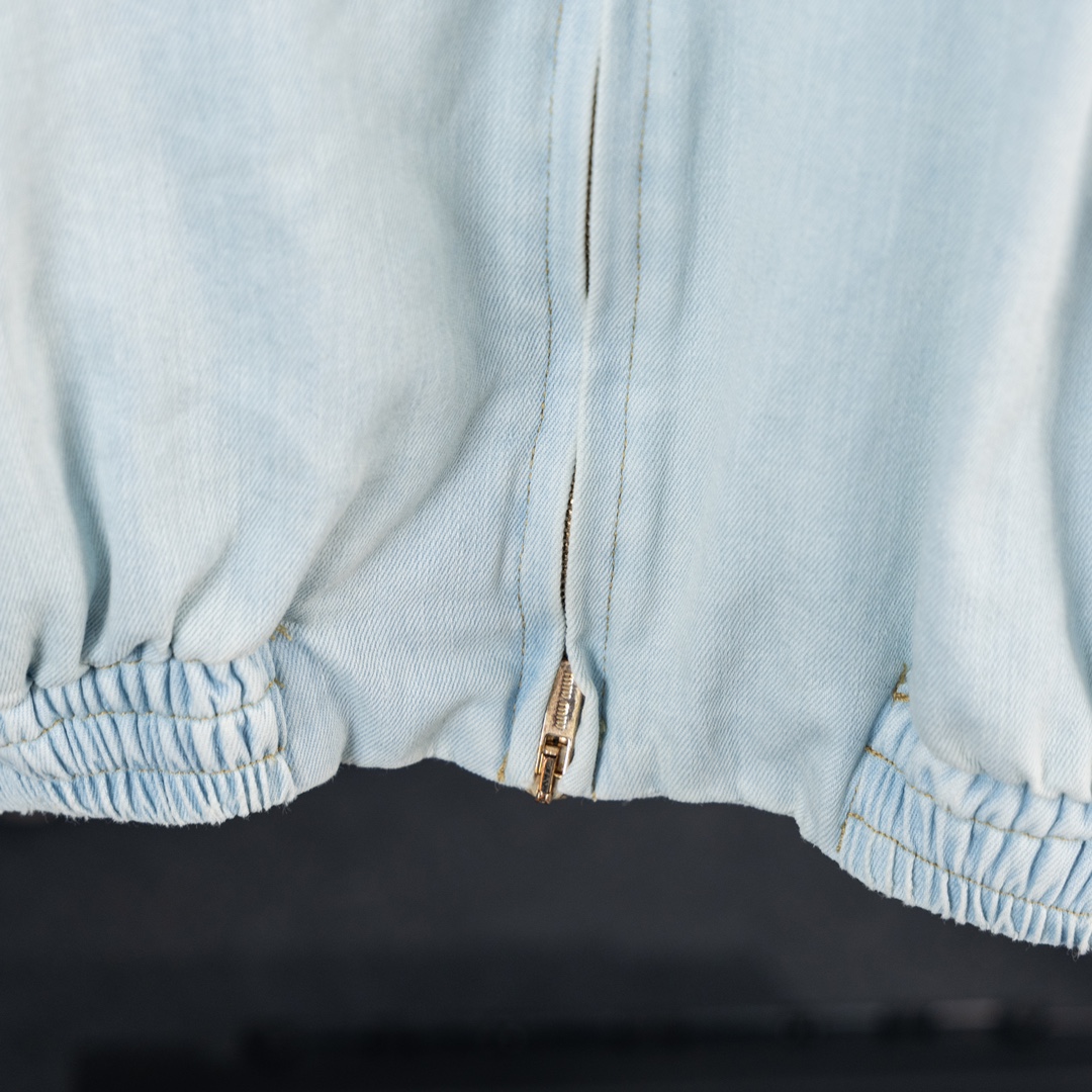 Trendy Unisex Light Blue Cowboy Coats for Summer in Sizes S-XL - 图片 9