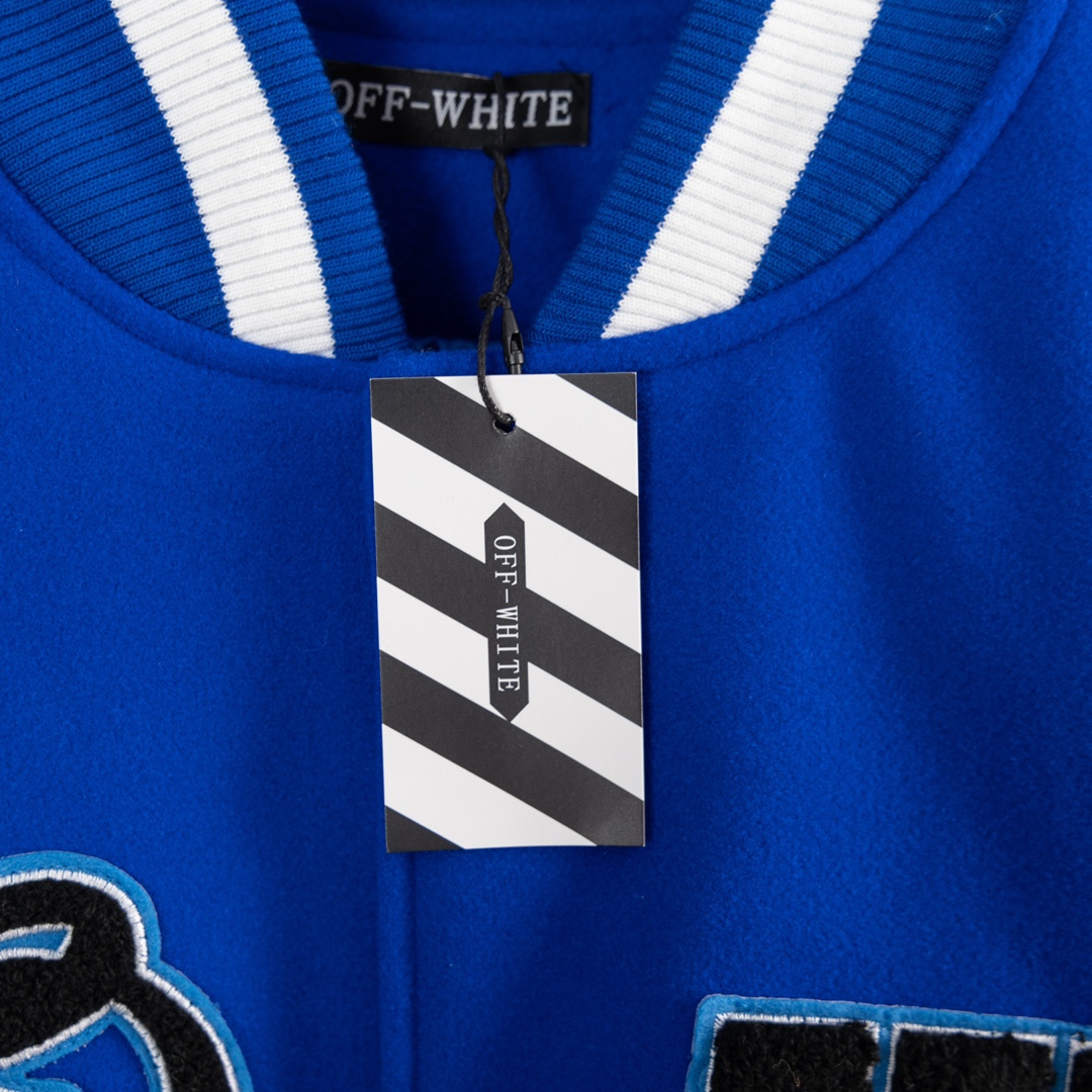 ADY31: OFF WHITE Baseball Jacket 2024s Trend Forecast for Men and Women - 图片 5