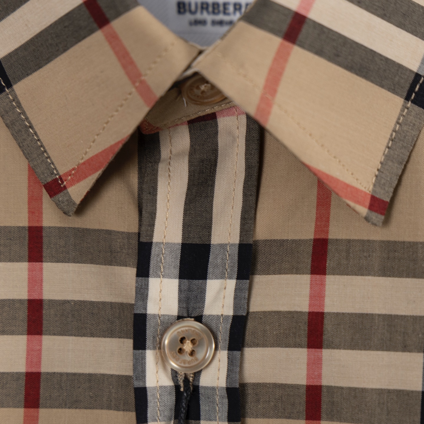 Burberry Classic Long-Sleeve Shirt with Customized Fabric and Original Logo Buttons - 图片 5