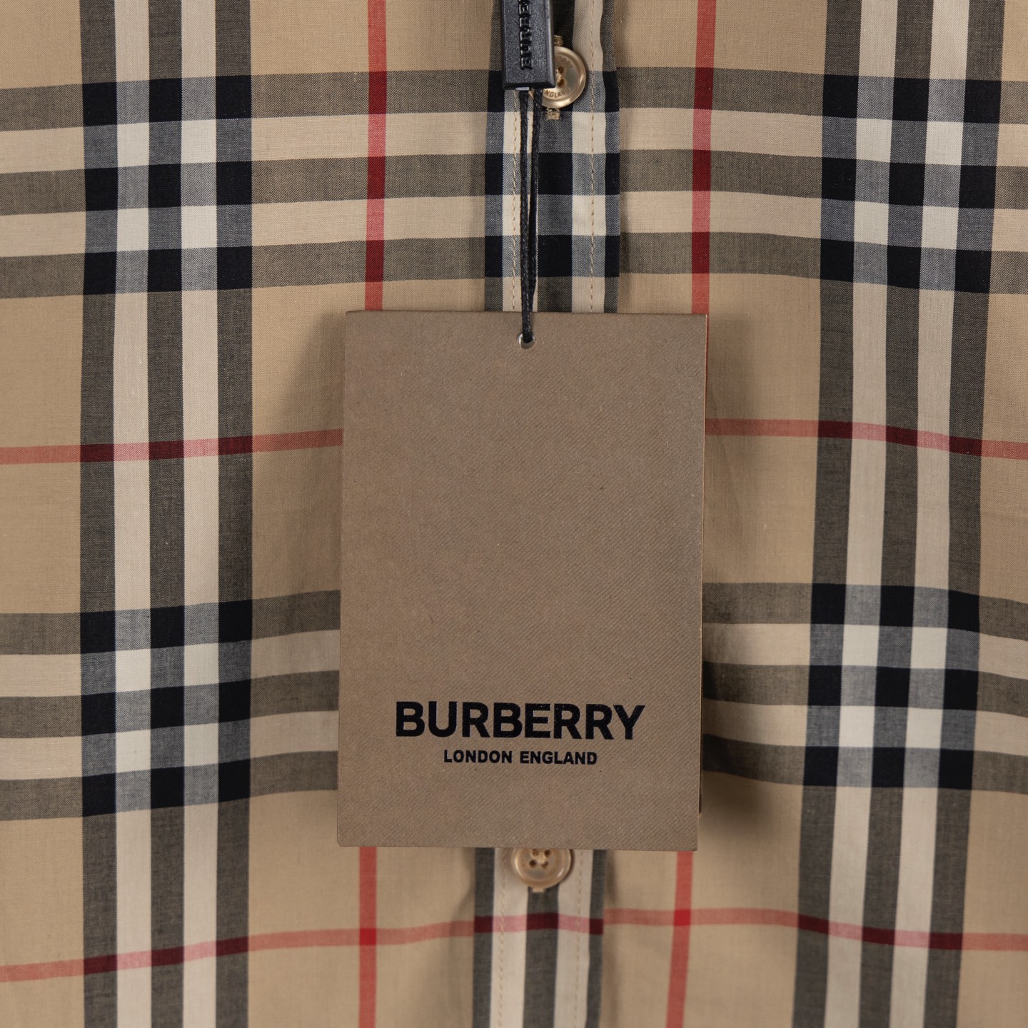 Burberry Classic Long-Sleeve Shirt with Customized Fabric and Original Logo Buttons - 图片 3