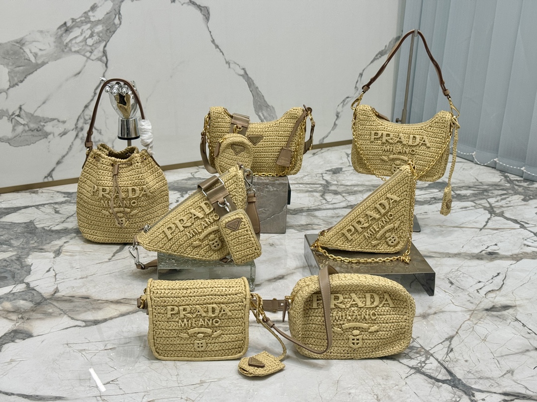The joy of prada straw bag