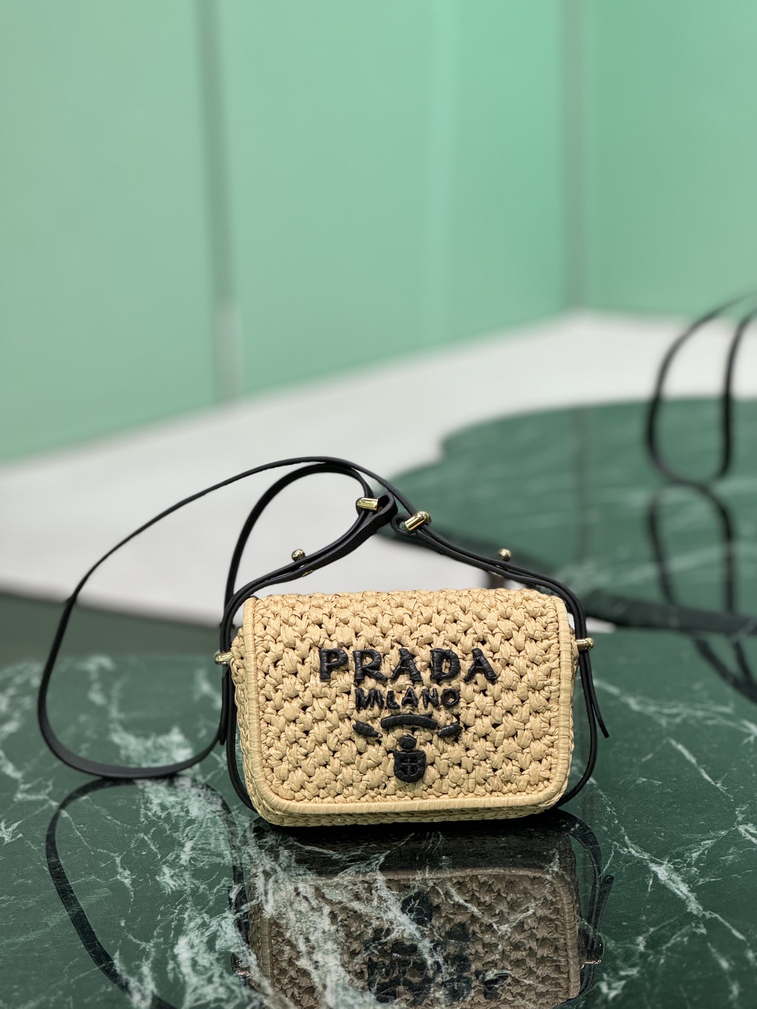 Prada Exclusively shipped from counters, single shoulder woven bag