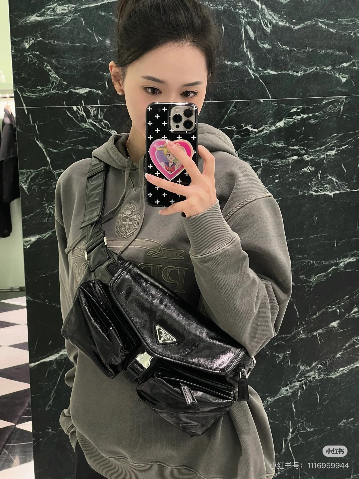 NO:575116,Neutral style, unisex, Prada [top original single], prada19860909中性风,男女通杀,普拉达【顶级原单】,prada,Bag