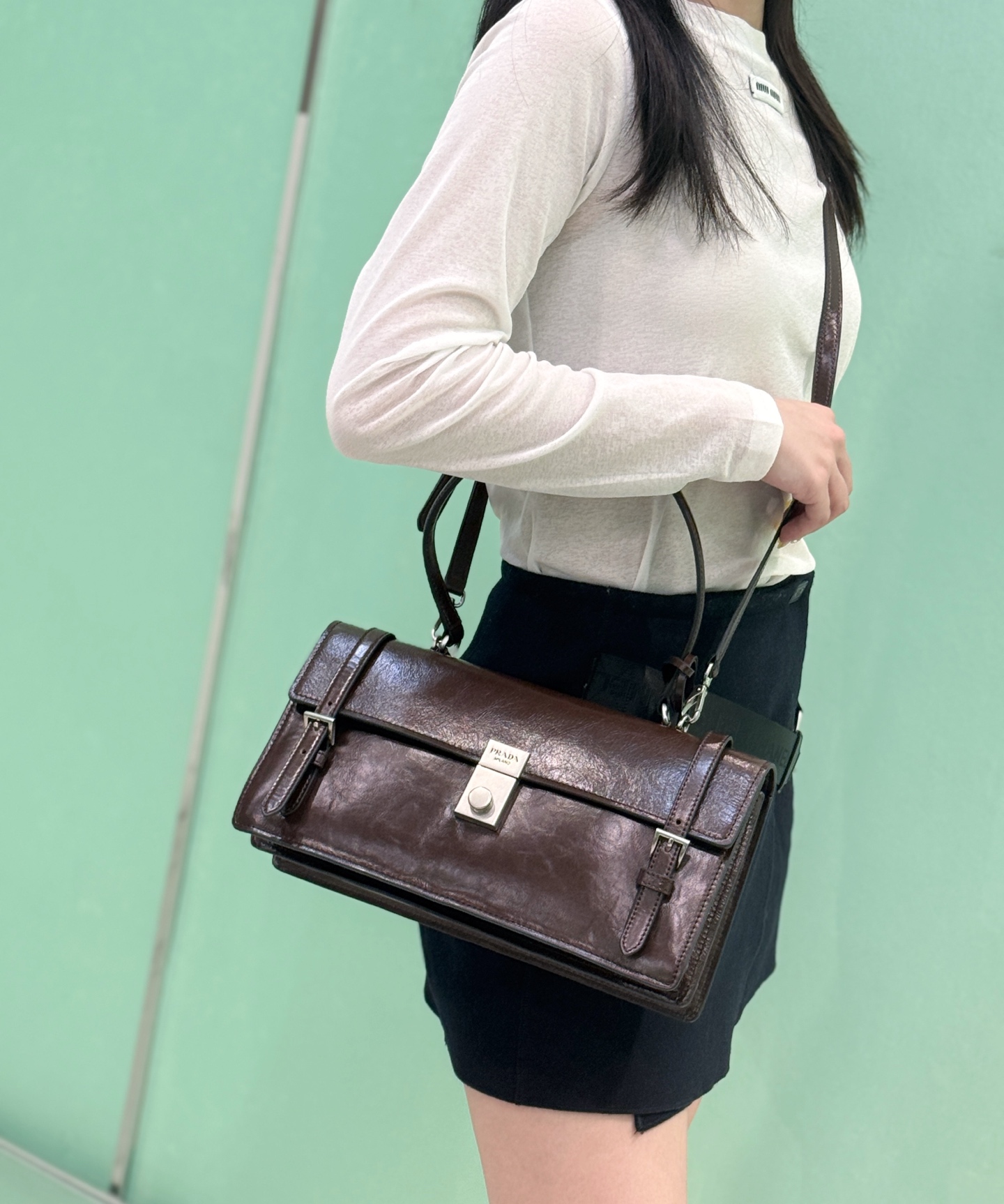 NO:211244,Take pictures of the upper body, Prada [top original list], prada19860909随拍上身图,普拉达【顶级原单】,prada,Bag