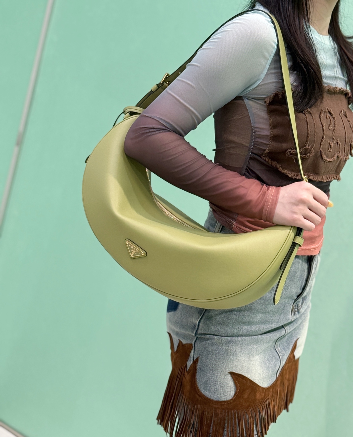 NO:688528,Casual upper body picture, Prada [top original single], prada19860909随拍上身图,普拉达【顶级原单】,prada,Bag