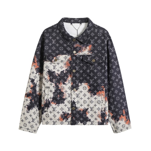 Louis Vuitton 1V 25FW Burning Clouds Monogram Denim Jacket Unisex 43 Louis Vuitton 1V 25FW Burning Clouds Monogram Denim Jacket Unisex