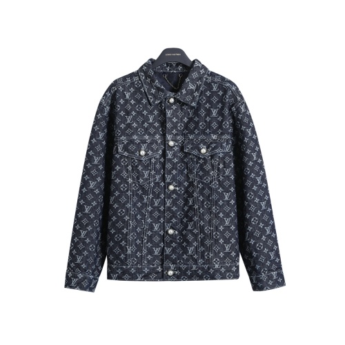 Louis Vuitton Monogram Denim Jacket Pearl Button, Black, Unisex 1 Louis Vuitton Monogram Denim Jacket Pearl Button, Black, Unisex