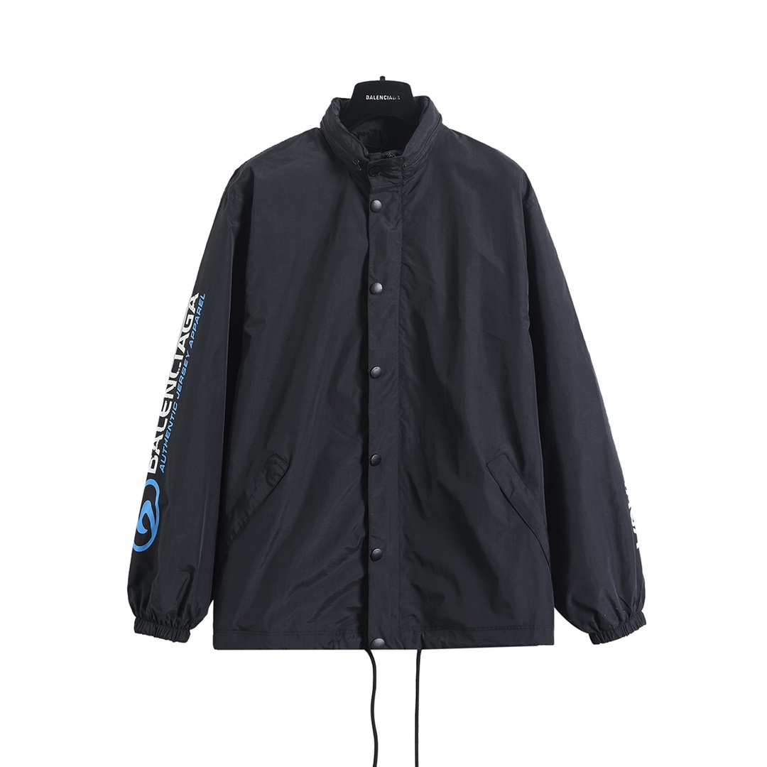 Balenciaga BLCG 25FW 59 Print Waterproof Jacket - Everyday Commute Essential