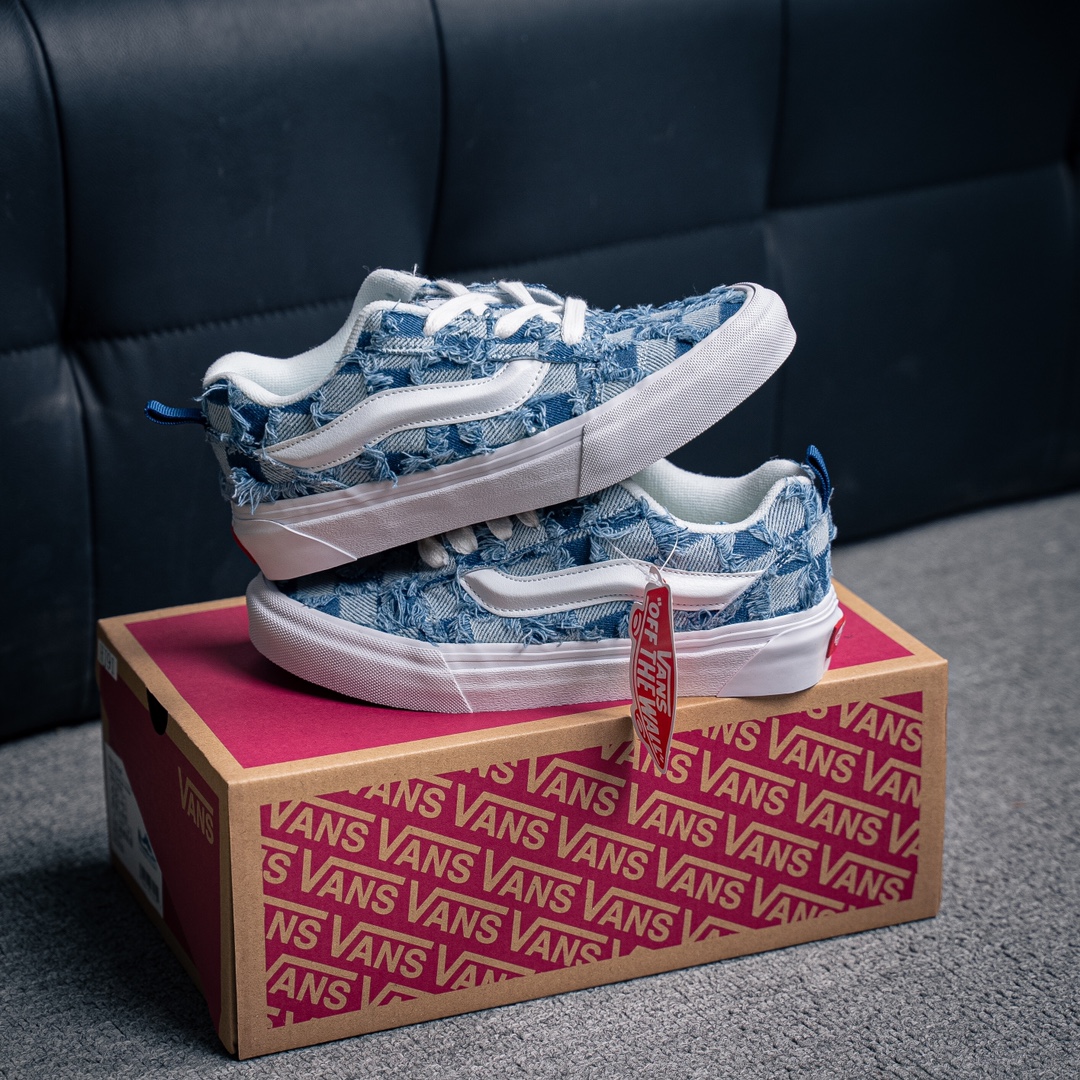 [Vans Series]Vans official KnuSkool Year of the Snake Green Snake Bread Shoes