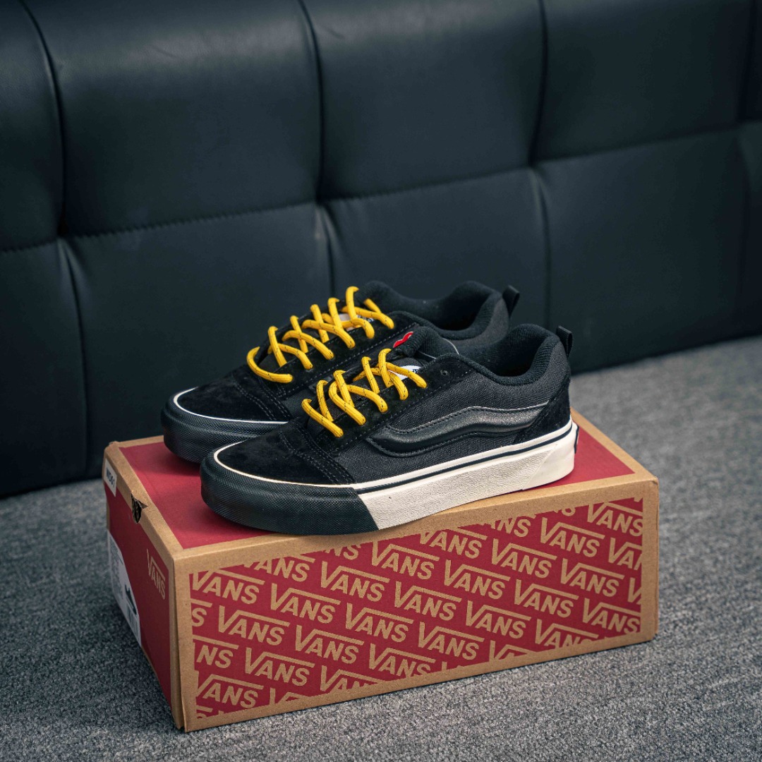 [Vans Series] Item No.: VN000CXRBLKColor:vans bread hemp rope yellow and b