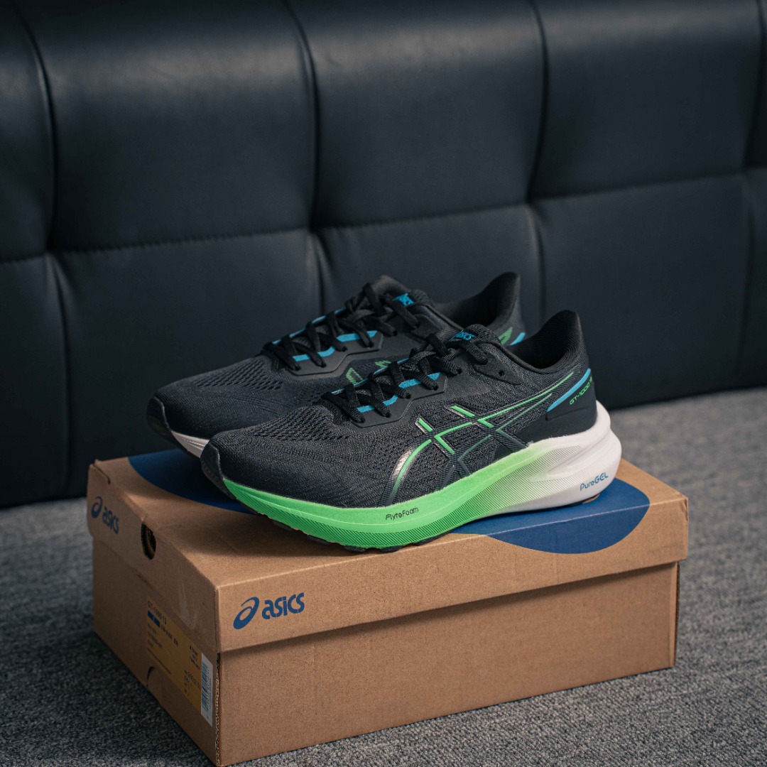 核心私 Asics GT-1000 13 GTX 舒适 织物合成革减震防滑耐磨 低帮越野跑步鞋 货号:1011B858-001