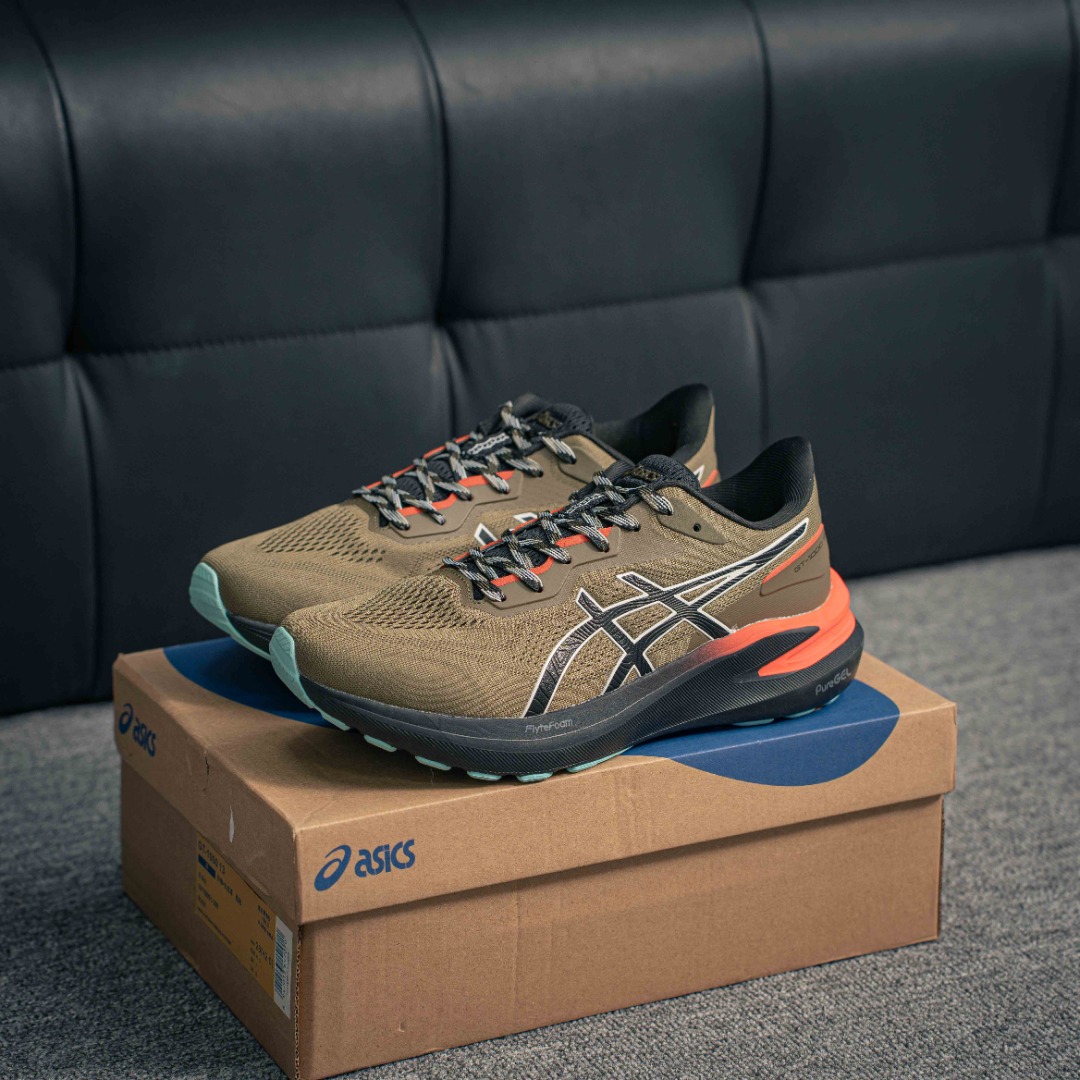核心私 Asics GT-1000 13 GTX 舒适 织物合成革减震防滑耐磨 低帮越野跑步鞋 货号:1011B951-300