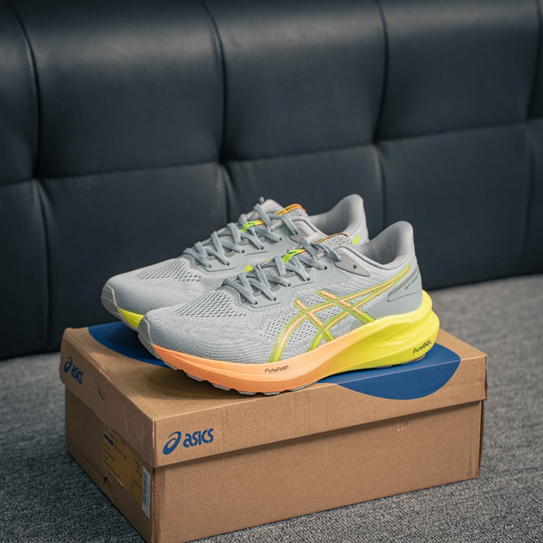核心私 Asics GT-1000 13 GTX 舒适 织物合成革减震防滑耐磨 低帮越野跑步鞋 货号:1011B858-600