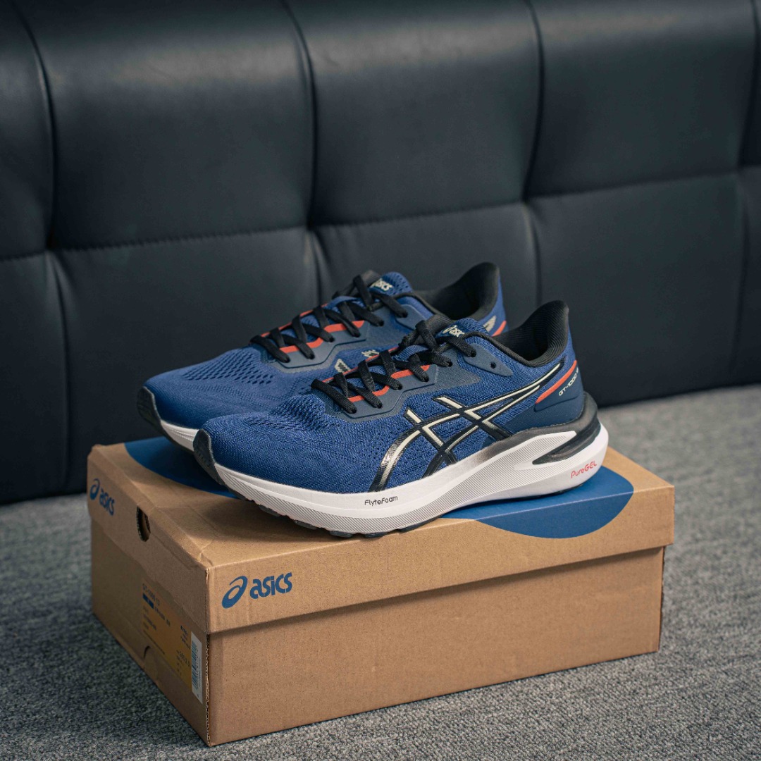 核心私 Asics GT-1000 13 GTX 舒适 织物合成革减震防滑耐磨 低帮越野跑步鞋 货号:1011B858-400