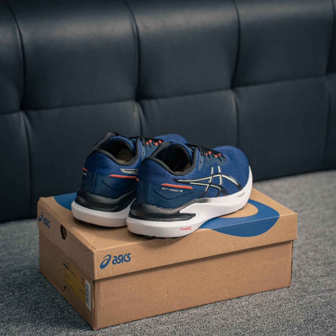 核心私 Asics GT-1000 13 GTX 舒适 织物合成革减震防滑耐磨 低帮越野跑步鞋 货号:1011B858-400