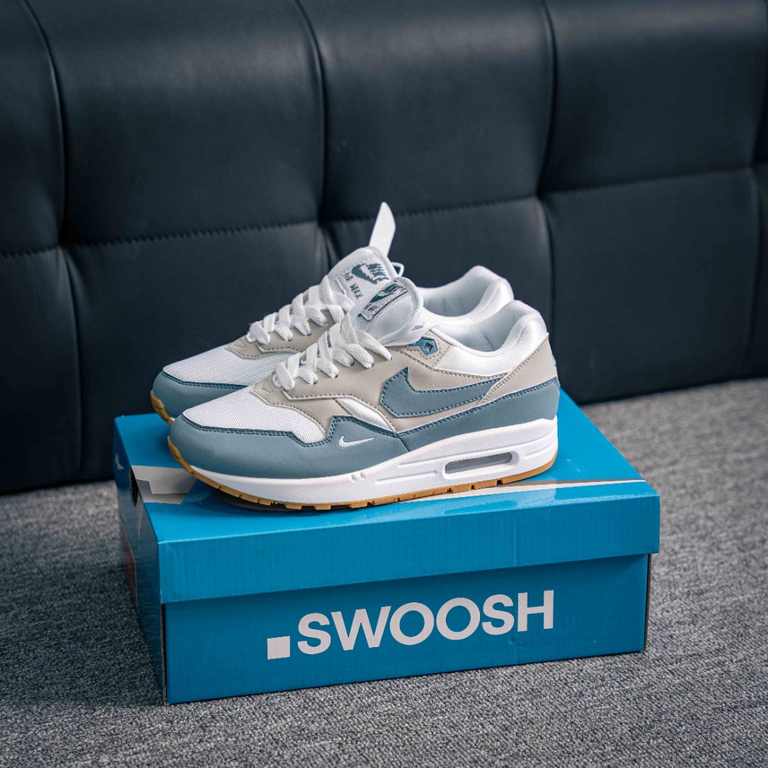 核心私 Nike Air Max 1 耐克 MAX87小气垫 初代系列低帮复古气垫百搭休闲运动慢跑鞋 货号:HV1940 100