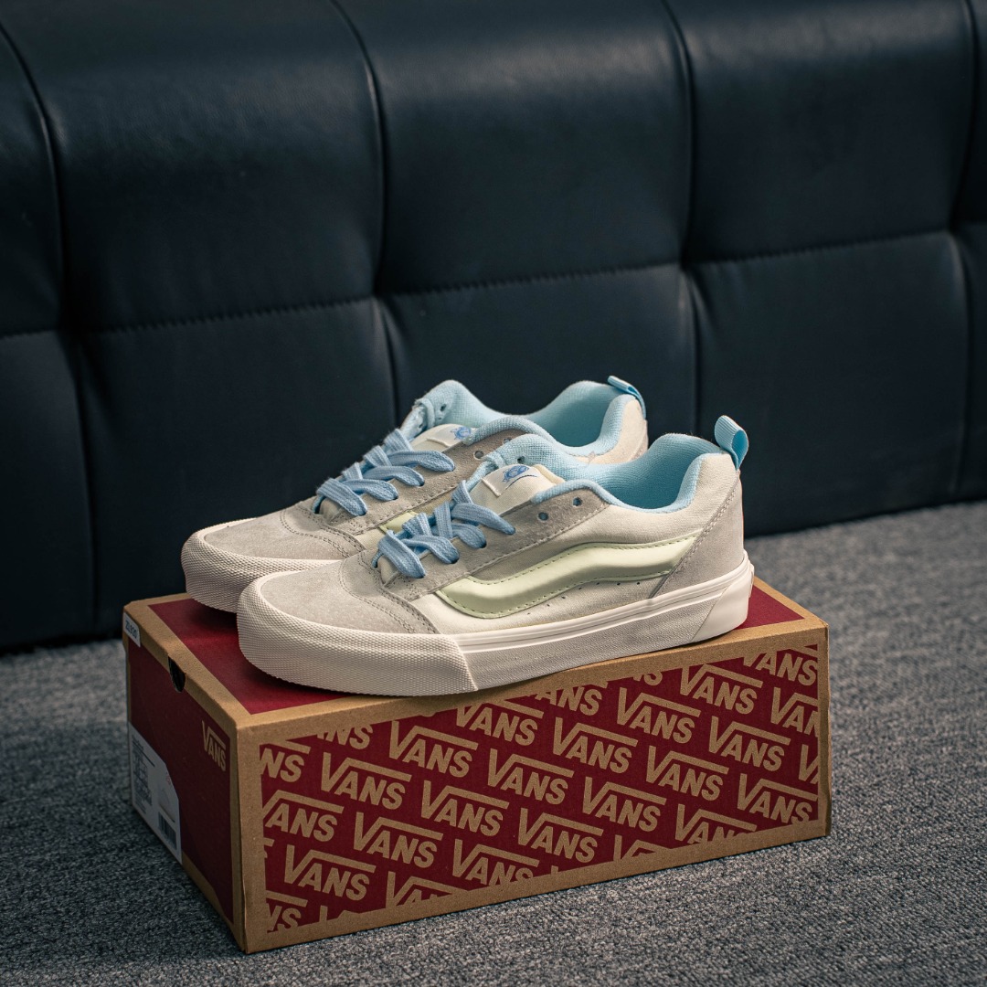 [Vans Series] Vanskuskool black-purple fluorescencewhite-blue fluorescence