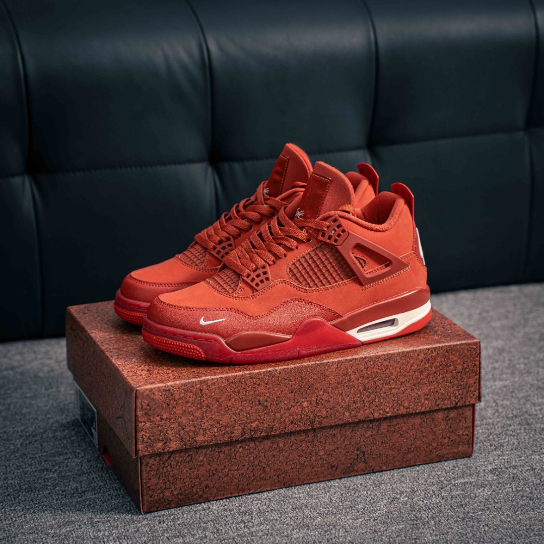 核心私 Nigel Sylvester x Jordan Air Jordan 4 OG "Brick by Brick"BIKE 乔4砖红耐磨 低帮 复古篮球鞋 货号:HF4340 800