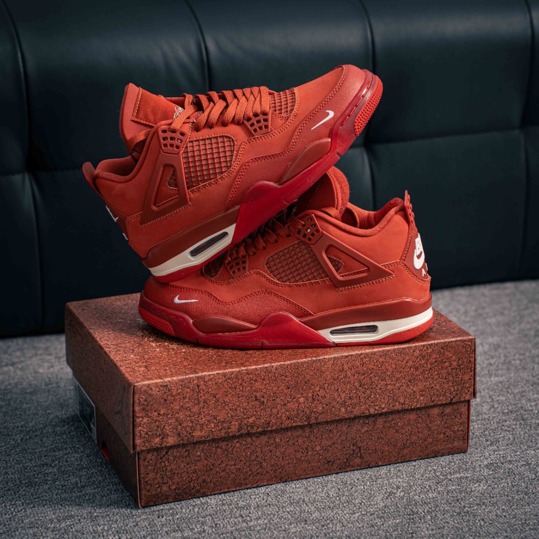 核心私 Nigel Sylvester x Jordan Air Jordan 4 OG "Brick by Brick"BIKE 乔4砖红耐磨 低帮 复古篮球鞋 货号:HF4340 800