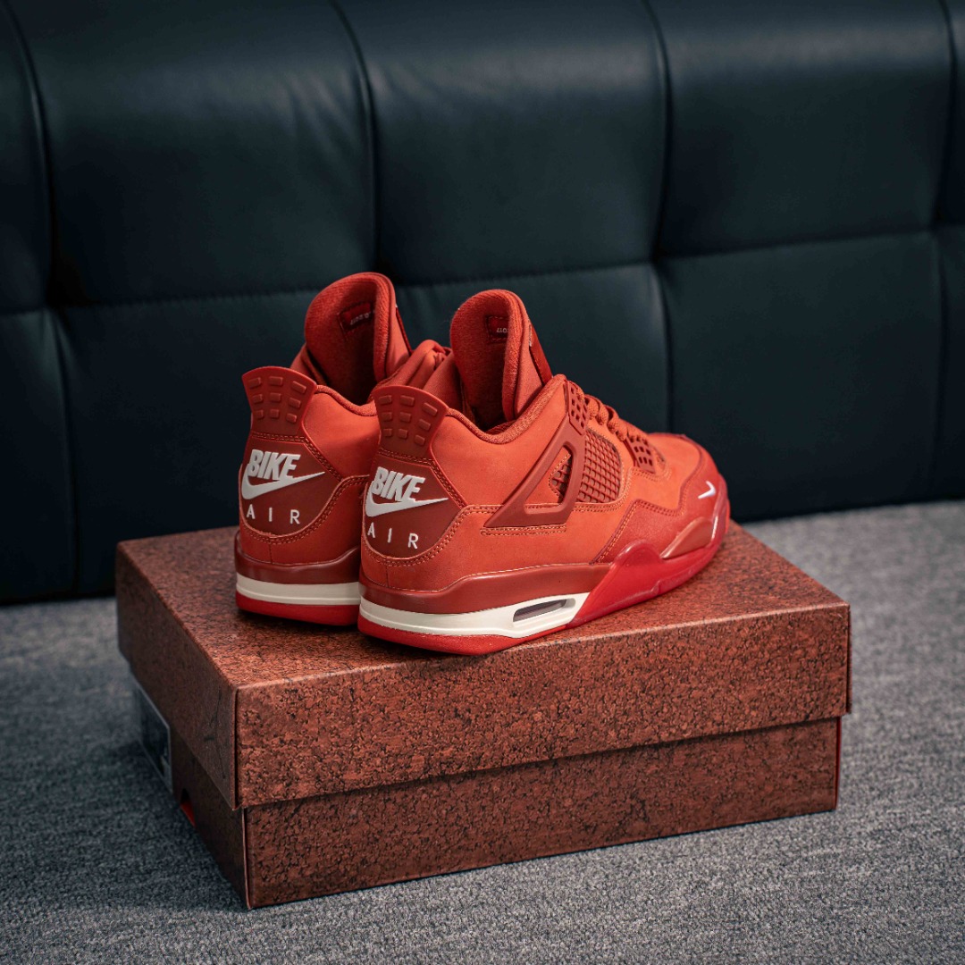 核心私 Nigel Sylvester x Jordan Air Jordan 4 OG "Brick by Brick"BIKE 乔4砖红耐磨 低帮 复古篮球鞋 货号:HF4340 800