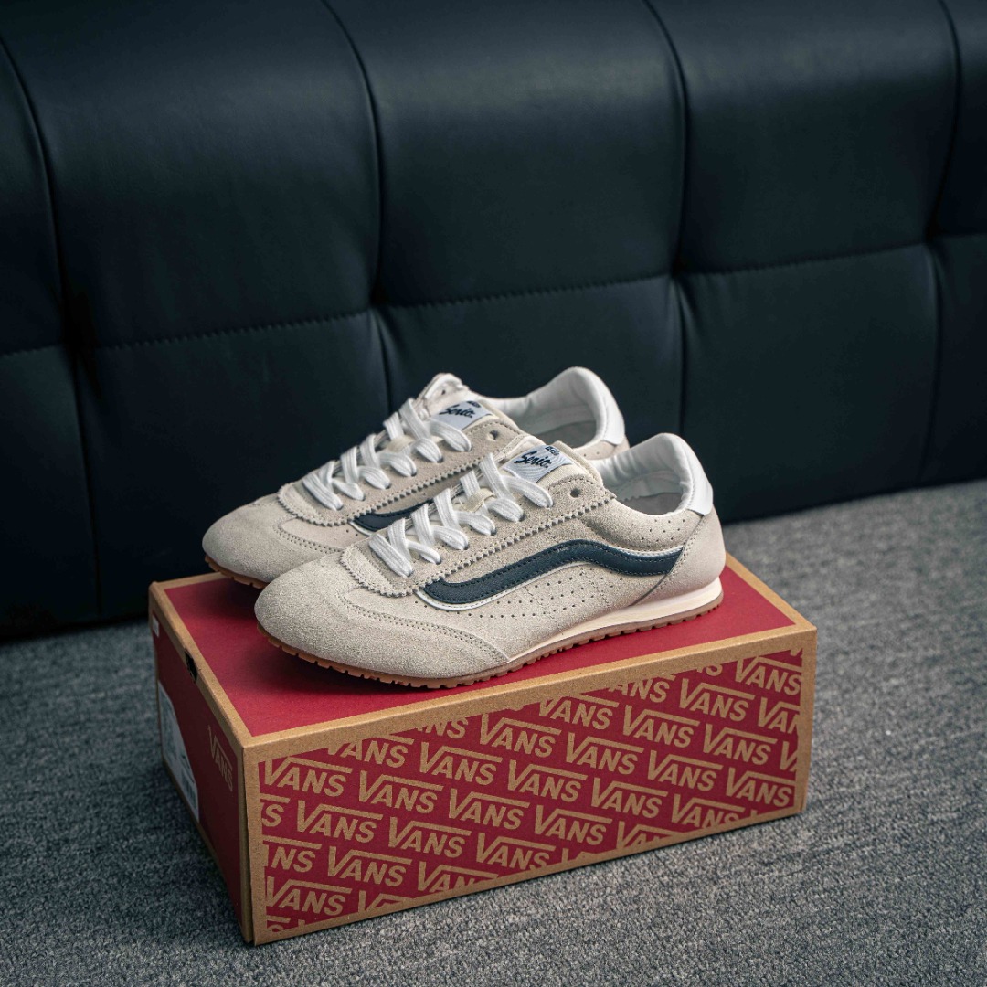 [Vans Series]VansSuperLowPro Beige Vintage thin sole seriesBeige shoe body