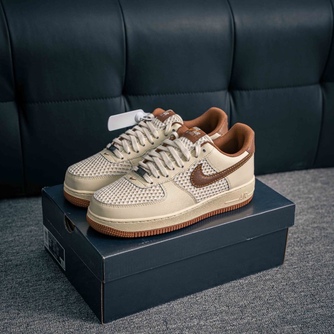 [Air Force Series]Air Force One low white brown AirForce1 Original grade origi