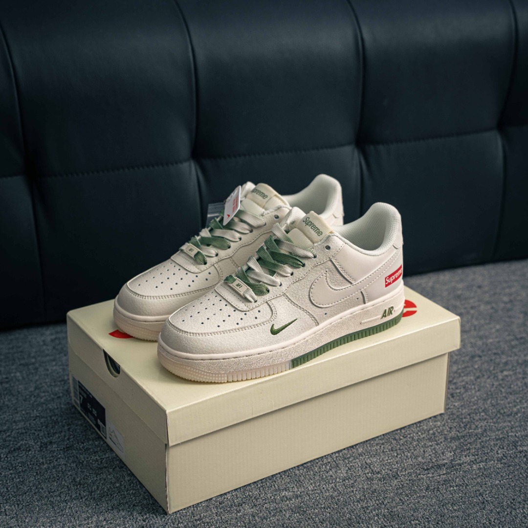 [Air Force Series]Air Force One low white green supAirForce1 Original grade or