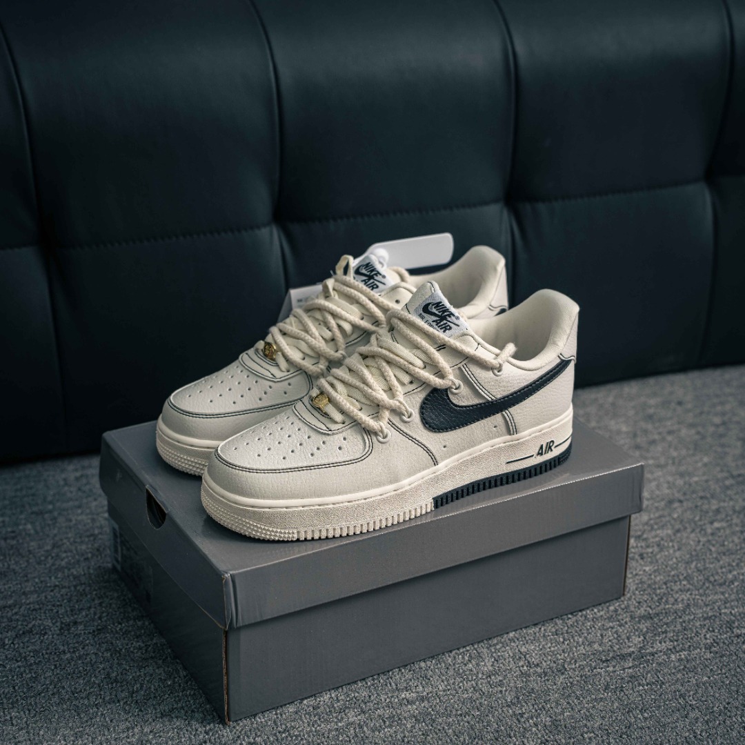 [Air Force Series]Air Force One low deconstructed strap custom black and white