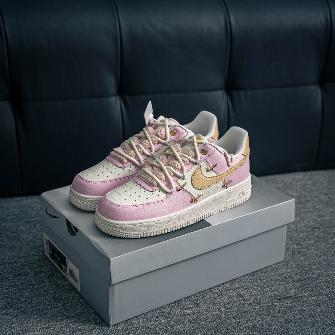 [Air Force Series]Air Force One low deconstructed strap custom four gold hook
