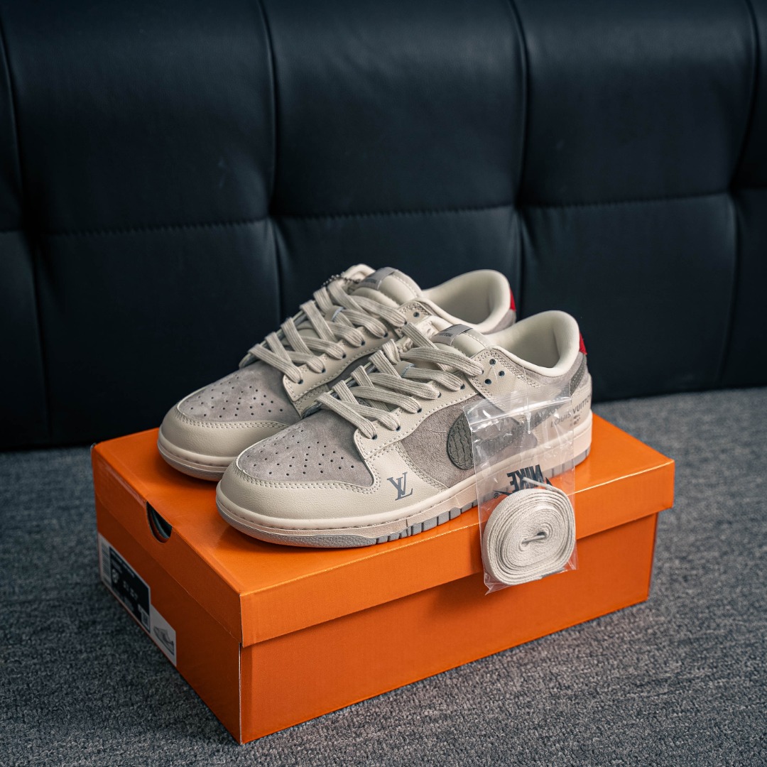 [Dunk Series]NikeDunklowlv gray brown complete set of original lasts and origi