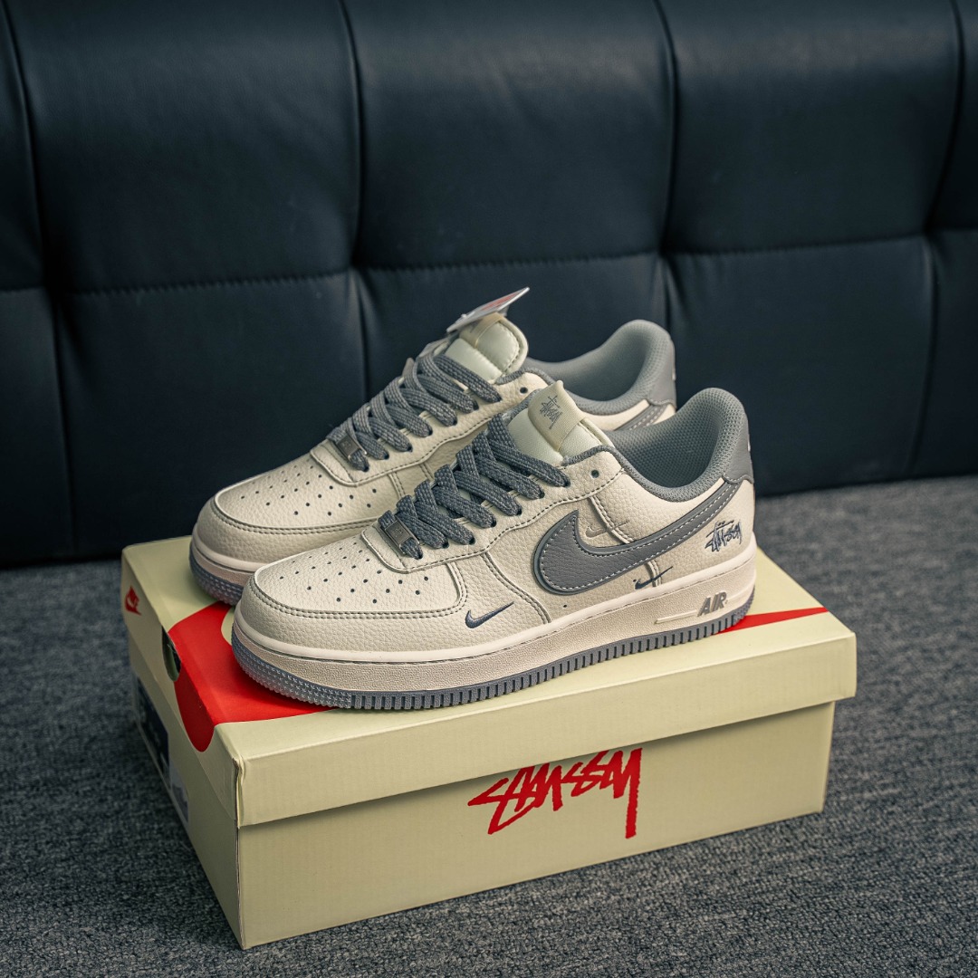 [Air Force Series]Air Force One low gray Stussy AirForce1 Original grade origi