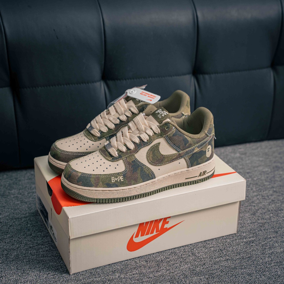 [Air Force Series]Air Force One low ape head bape camouflage AirForce1 Origina