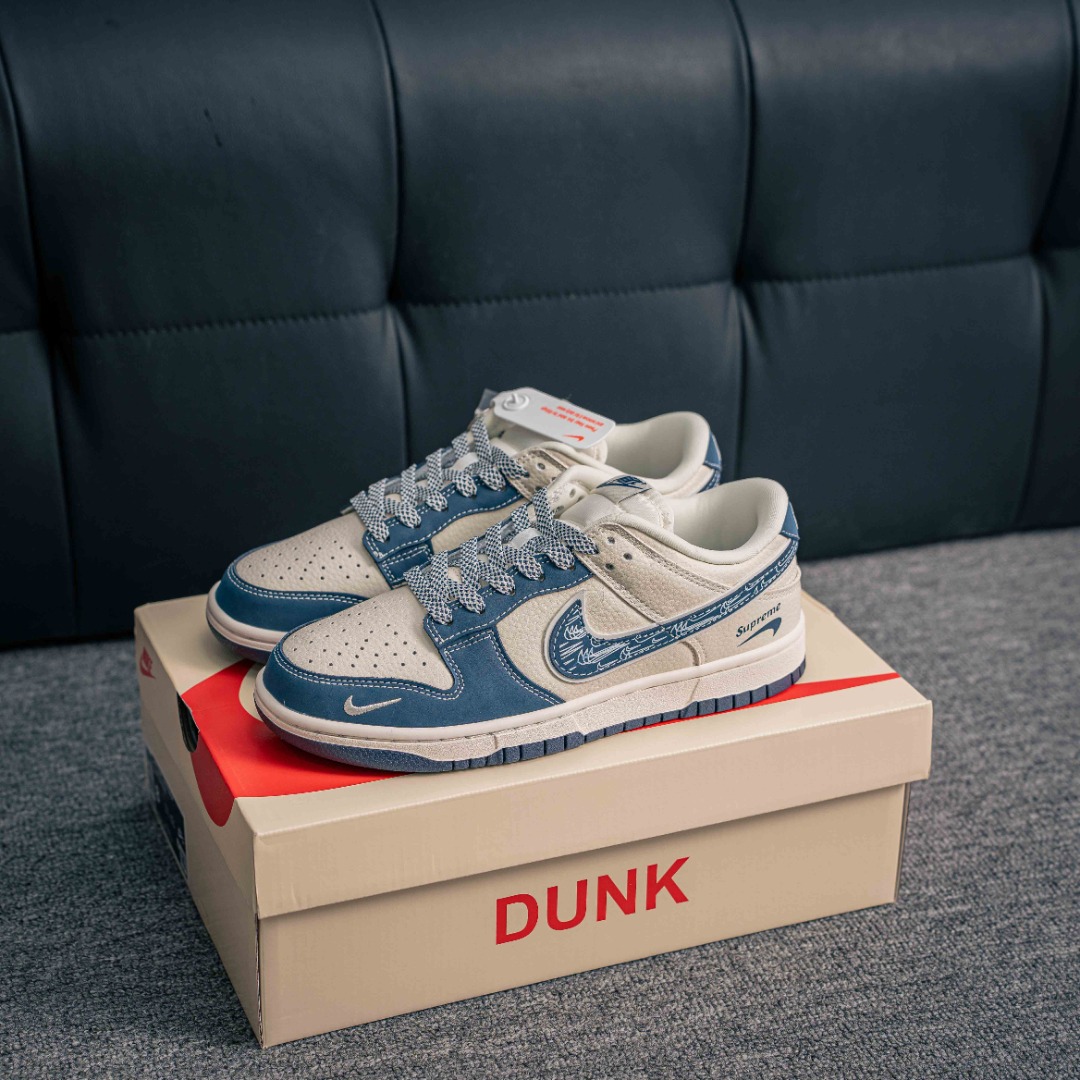 [Air Force Series]NikeDunklow white and blue sup complete set of original last