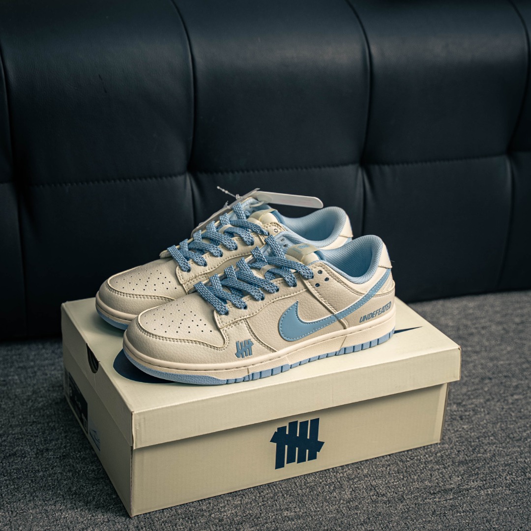 [Dunk Series]NikeDunklowun co-branded white and blue full set of original last