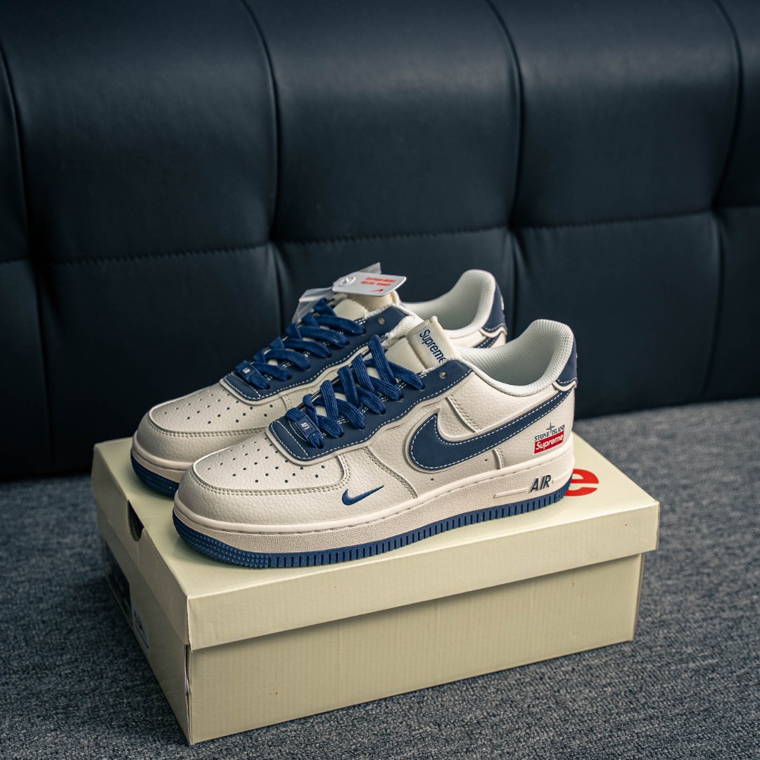 [Air Force Series]Air Force One low white blue supAirForce1 Original grade ori