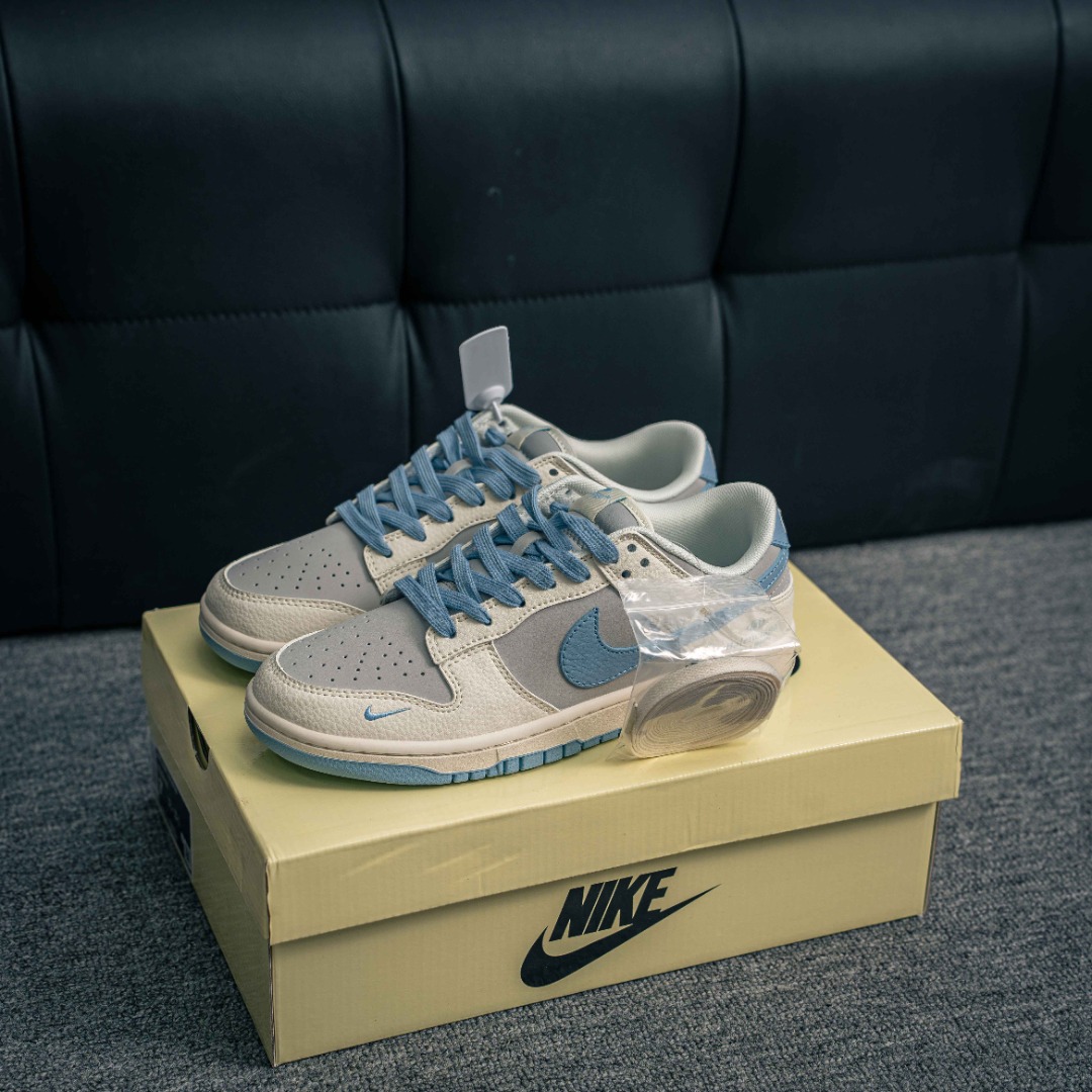 [Dunk Series]NikeDunklow white, blue and gray Balenciaga complete set of origi