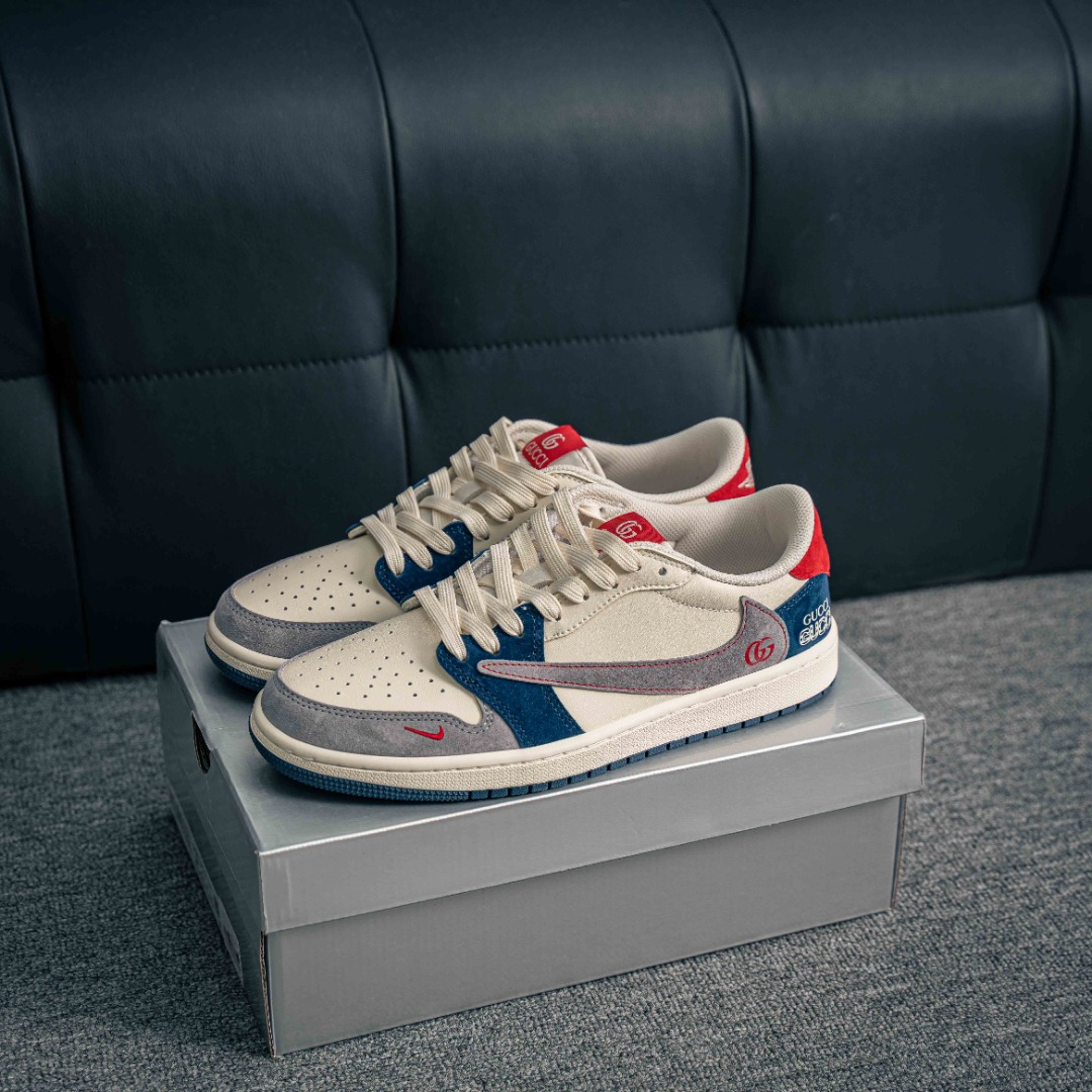 [AJ Series]Joe 1 low-cut barb low Gucci AirJordan1 Jordan basketball shoes for