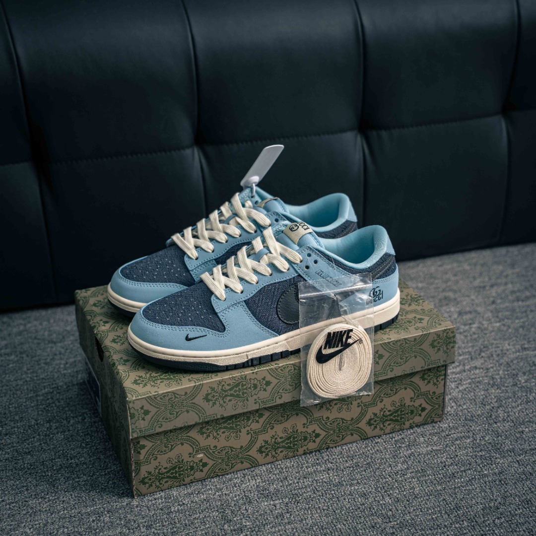 [Dunk Series]NikeDunklow Gucci blue full set of original lasts and original mo