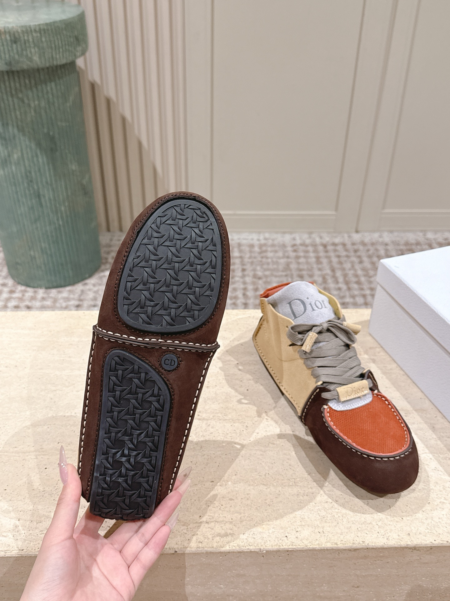 Dior Style Red Leather Women's Shoes style reference detail image 9 from source 785068