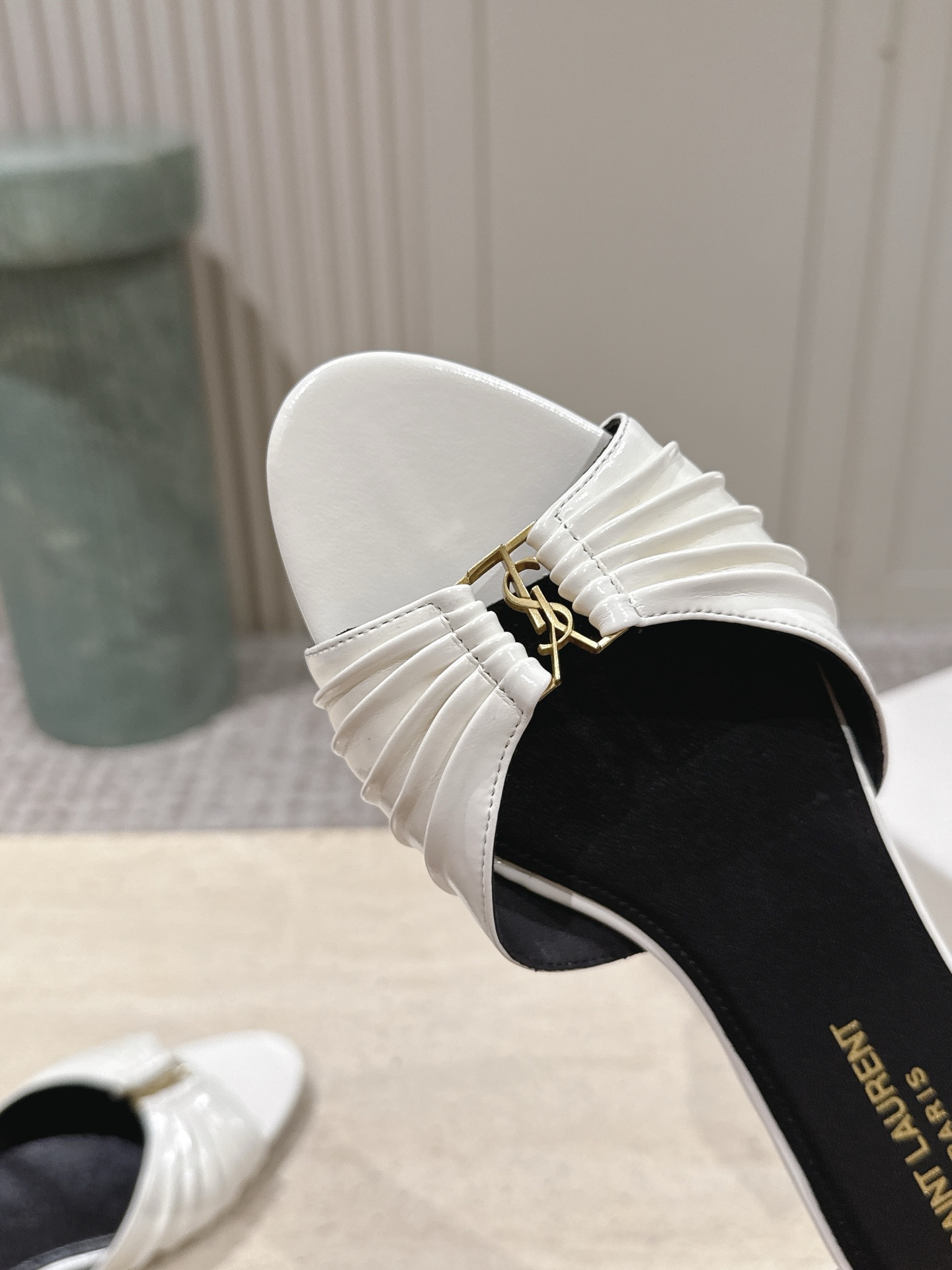 Saint Laurent Classic Luxury Leather Shoe Loafer Shoes Ref 8