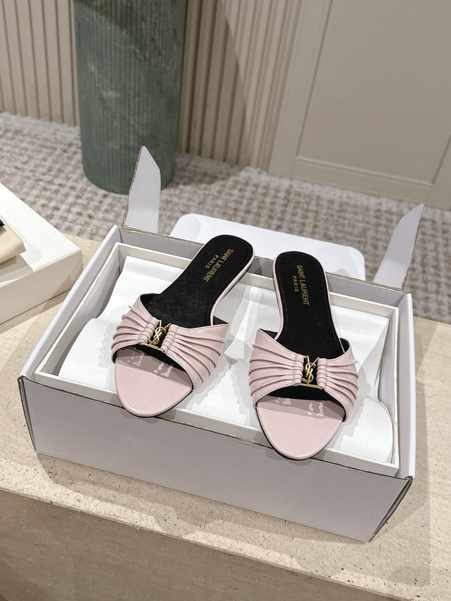 Saint Laurent Classic Luxury Leather Shoe Loafer Shoes Ref 9